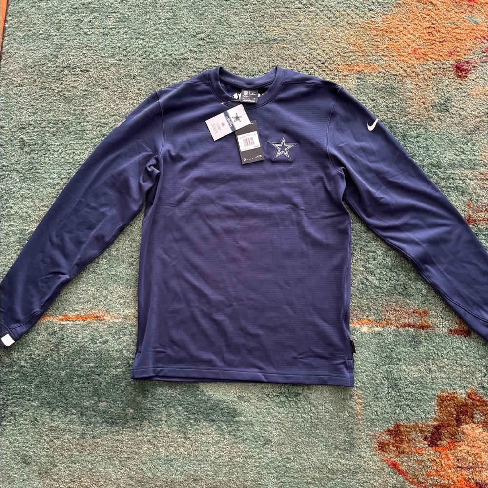 BRAND NEW MENS NIKE DALLAS COWBOY TEAM ISSUE SWEATSHIRT  FOR SALE SIZE SM!!